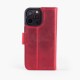 Capa de couro Wachikopa compatível com iPhone 14 Pro com compartimento para cartão