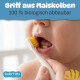 Babyton organic toothbrush made from corn, soft & environmentally friendly, ergonomic handle