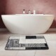 Set tapis de bain antidérapants Miqna 2 pièces, lavables (60x100 et 50x60 cm)