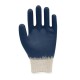 Beybi | 12 pairs of work gloves - cotton, 3/4 nitrile coated