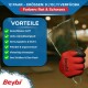 Beybi | 12 pairs of work gloves - polyester, nitrile 1/2 coated, non-slip