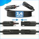 MC4 double connection cable length: 2.4 meters