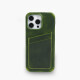 Capa de couro Wachikopa Full Wrap para iPhone 16 Pro com compartimentos para cartões.