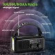 UFUZON Ishiva 10000mAh Emergency Solar Radio, Hand Crank and Battery Operated