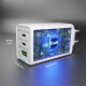 Caricabatterie prio GaN da 65 W PD PPS (USB C) + QC 3.0 (USB A) bianco