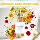 Room fragrance with scented sticks, diffuser, pear, mandarin, orange, 110 ml