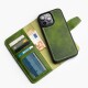 Funda de piel Wachikopa compatible con iPhone 14 Plus con ranura para tarjetas