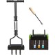 Kedoxi Manual Lawn Aerator 3 Tines, 38in Aerator for Garden & Yard