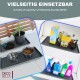 DECOBELLA 1 Stück Schuhabtropfschale | Schuhtablett Grau | 70x35x3 cm Schuhwanne