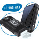 UFUZON Ishiva Solar Power Bank 30000mAh, Wireless Qi 22.5W QC 3.0 USB-C