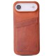 Capa de couro Wachikopa Full Wrap para iPhone 17 Air com compartimentos para cartões.