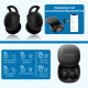 UFUZON Wireless 5.3 Bluetooth Earbuds In-Ear Noise Cancelling Headphones