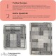 Set de tapis de bain antidérapants Miqna, 2 pièces, lavables (60x100 et 50x60 cm)