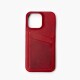 Capa de couro Wachikopa Full Wrap para iPhone 14 Pro com compartimentos para cartões.