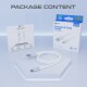 prio Ladekabel / Datenkabel USB C auf USB A 2,0 m weiß