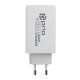 Caricabatterie prio GaN da 65 W PD PPS (USB C) + QC 3.0 (USB A) bianco