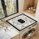 Tapis de machine à laver imperméable de luxe, antidérapant, gris – Lavage rafraîchissant