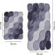 Miqna 2-piece non-slip bath mat Set , washable (60x100 & 50x60 cm)