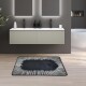 Miqna 2-piece non-slip bath mat Set , washable (60x100 &amp;amp; 50x60 cm)