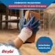 Beybi | 12 pairs of work gloves - cotton, 3/4 nitrile coated