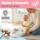 Kokopatic Organic Cotton Baby Slippers Non-Slip Newborn Moon Call