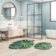 Miqna 2-piece non-slip bath mat Set , washable (60x100 & 50x60 cm)