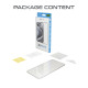 prio 3D Tempered Glass Screen Protector for iPhone 16e black