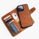 Funda de piel Wachikopa compatible con iPhone 15 Pro con ranura para tarjetas