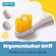 Babyton organic toothbrush made from corn, soft & environmentally friendly, ergonomic handle