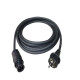 Generic adapter cable battery to Schuko 5 meters solar, PV system