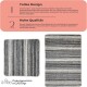 Miqna 2-piece non-slip bath mat Set , washable (60x100 &amp;amp; 50x60 cm)