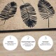 Miqna 2-piece non-slip bath mat Set , washable (60x100 &amp;amp; 50x60 cm)