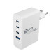 prio 100W GaN Power Charger PD PPS (USB C) + QC 3.0 (USB A) white
