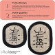 Miqna 2-piece non-slip bath mat Set , washable (60x100 &amp;amp; 50x60 cm)