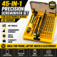 45-in-1 Professional Screwdriver Tool Kit for Electronics Repair JK-6089B, iPhone, Samsung