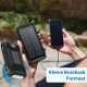UFUZON Ishiva Solar Power Bank 30000mAh, Wireless Qi 22.5W QC 3.0 USB-C