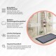 Miqna 2-piece non-slip bath mat Set , washable (60x100 &amp;amp; 50x60 cm)