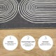 Miqna 2-piece non-slip bath mat Set , washable (60x100 &amp;amp; 50x60 cm)