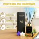 Room fragrance with scented sticks, violet, jasmine, black orchid, cinnamon - 110 ml