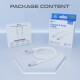 Cable USB C a Lightning con certificación MFi de 2 m, color blanco, para carga y sincronización de Prio