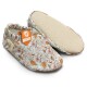 Kokopatic Organic Cotton Baby Slippers Non-Slip Newborn Boho Floral