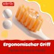 Babyton organic toothbrush made from corn, soft & environmentally friendly, ergonomic handle