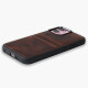 Étui en cuir Wachikopa pour iPhone 17 avec emplacement pour carte et protection