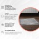 Set de tapis de bain antidérapants Miqna, 2 pièces, lavables (60x100 et 50x60 cm)