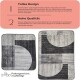 Miqna 2-piece non-slip bath mat Set , washable (60x100 &amp;amp; 50x60 cm)