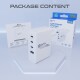 prio 100W GaN Power Charger PD PPS (USB C) + QC 3.0 (USB A) white