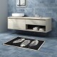 Miqna 2 parçalı kaymaz banyo paspası Set , yıkanabilir (60x100 ve 50x60 cm)