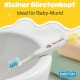 Babyton organic toothbrush made from corn, soft & environmentally friendly, ergonomic handle