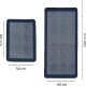 Miqna 2-piece non-slip bath mat Set , washable (60x100 &amp;amp; 50x60 cm)