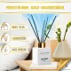 Fragancia para ambientes con varillas perfumadas, difusor, ámbar, almizcle, notas de vainilla, 110 ml